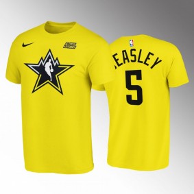 Malik Beasley 2023 NBA All-Star Utah Jazz Yellow T-Shirt Logoman star