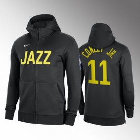 Mike Conley Jr. Utah Jazz Authentic Showtime Hoodie Black Full-Zip