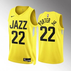Otto Porter Jr. Utah Jazz #22 Yellow Jersey 2023-24 Icon Edition Swingman