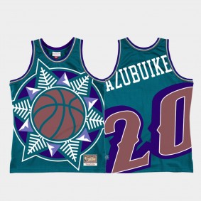 Udoka Azubuike Utah Jazz #20 Big Face 2.0 Teal Jersey
