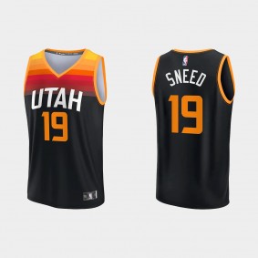 Utah Jazz Xavier Sneed Replica City Black Jersey