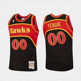 Jeff Teague #00 Atlanta Hawks Black 2020 Reload Classic Jersey