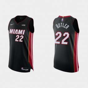 Miami Heat Jimmy Butler #22 2021/22 75th Anniversary Icon Black Authentic Jersey