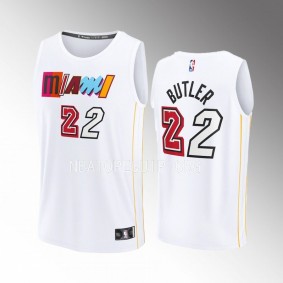 Miami Heat #22 Jimmy Butler City Edition Jersey 2022-23 Fastbreak White
