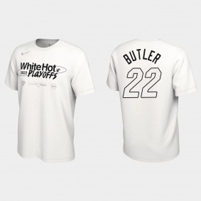 Heat White Hot 2022 Playoffs Jimmy Butler T-shirt White