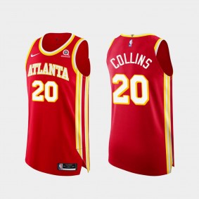 John Collins Atlanta Hawks 2020-21 Icon Authentic Torch Red Jersey