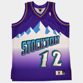 John Stockton Utah Jazz Just Don X Mitchell Ness Purple Jersey