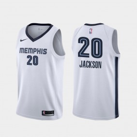 Memphis Grizzlies Josh Jackson 2019-20 Association White Men's #20 Jersey