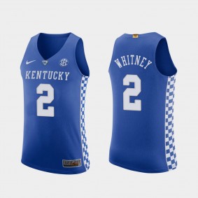 Kahlil Whitney Kentucky Wildcats #2 Royal Authentic Jersey