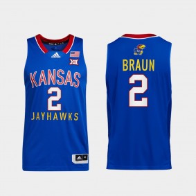 Kansas Jayhawks Christian Braun College Basketball Throwback Royal Jersey