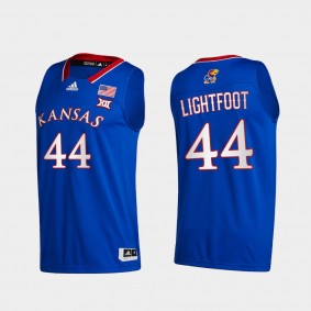Kansas Jayhawks Mitch Lightfoot 2020-21 College Basketball New Season Royal Jersey League patch