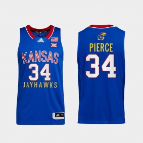 Kansas Jayhawks Paul Pierce College Basketball Throwback Royal Jersey