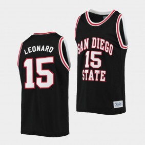 San Diego State Aztecs Kawhi Leonard Alumni Limited College Basketball Jersey Black Original Retro Brand