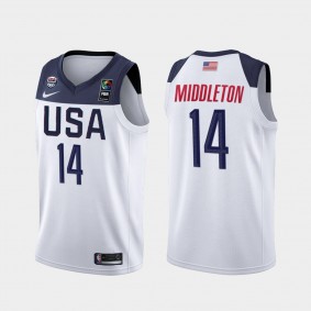 USA Khris Middleton 2019 FIBA Basketball World Cup White Jersey