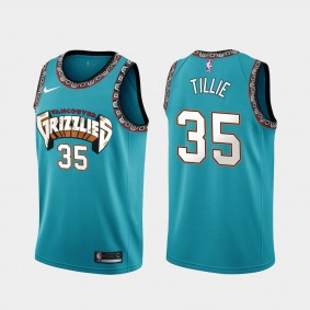 Killian Tillie Memphis Grizzlies 2021 Classic Edition Teal Jersey
