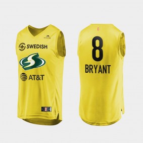 Kobe Bryant WNBA Honors Mamba Yellow Jersey Seattle Storm