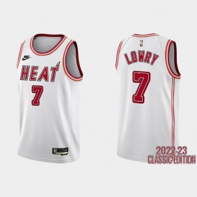 Miami Heat Kyle Lowry #7 2022-23 Classic Edition White Jersey