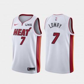 Heat #7 Kyle Lowry 2021 Trade Association Edition White Jersey
