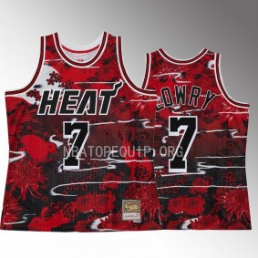 Kyle Lowry Lunar Year of the Rabbit 2023 Miami Heat Red Jersey Asian Heritage