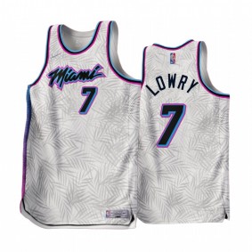 Miami Heat Kyle Lowry 2022-23 Earned Edition White #7 Jersey