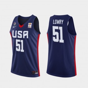 USA Kyle Lowry 2019 FIBA Basketball World Cup Men's Navy Jersey