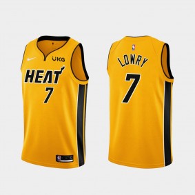 Kyle Lowry Miami Heat Gold Earned Edition Jersey