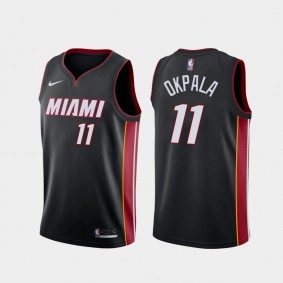 KZ Okpala Miami Heat 2021 Icon Edition Black Jersey