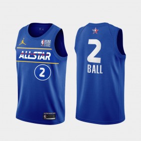 Hornets Lamelo Ball USA Team Jersey 2021 Rising Stars All-Star Blue uniform