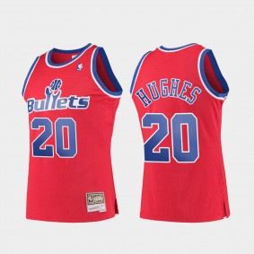 Larry Hughes Washington Bullets Red Throwback Jersey
