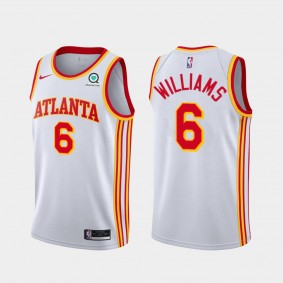 Lou Williams Atlanta Hawks White 2021 Association Edition Jersey Swingman