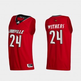 Louisville Cardinals Jae'Lyn Withers 2020-21 College Basketball Swingman Red Jersey