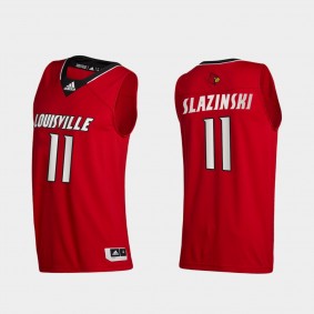 Louisville Cardinals Quinn Slazinski 2020-21 College Basketball Swingman Red Jersey