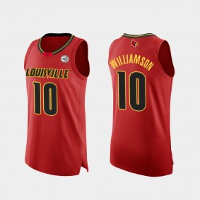 Louisville Cardinals Samuell Williamson 2020-21 College Basketball Authentic Red Jersey