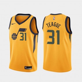 MaCio Teague Utah Jazz 2021-22 Statement Edition Gold Jersey