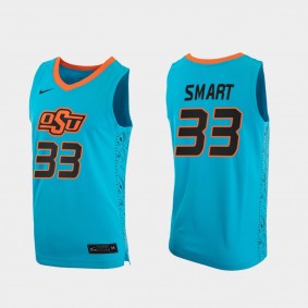 Marcus Smart Oklahoma State Cowboys #33 Turquoise 2020-21 College Basketball Jersey