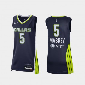 WNBA Dallas Wings Explorer Edition Jersey Marina Mabrey 2021 Victory Blue Jersey
