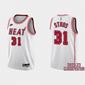 Miami Heat Max Strus #31 2022-23 Classic Edition White Jersey