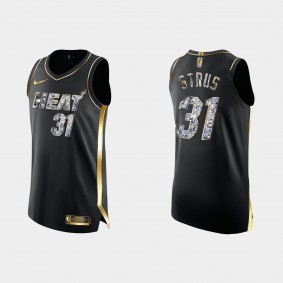 Miami Heat Max Strus #31 Diamond Edition Authentic Black Jersey
