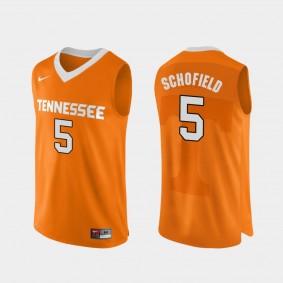 Admiral Schofield Tennessee Volunteers #5 Orange Authentic Performace College Basketball Jersey