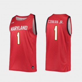 Anthony Cowan Jr. Maryland Terrapins #1 Red Replica College Basketball Jersey