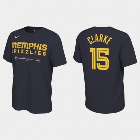 Men's Grizzlies 2022 NBA Playoffs Brandon Clarke T-shirt Navy