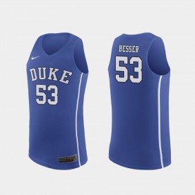 Duke Blue Devils Brennan Besser Authentic Men's College Basketball Jersey