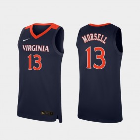 Casey Morsell Virginia Cavaliers #13 Navy Replica College Basketball Jersey