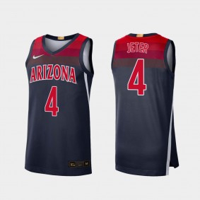 Chase Jeter Arizona Wildcats #4 Navy Limited College Baketball Jersey