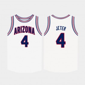 Chase Jeter Arizona Wildcats #4 White College Basketball Jersey