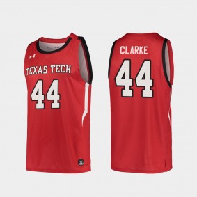 Chris Clarke Texas Tech Red Raiders #44 Red Replica College Basketball Jersey