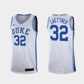 Christian Laettner Duke Blue Devils #32 White Limited College Baketball Jersey