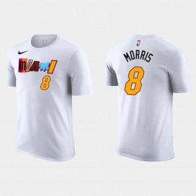 2022-23 Miami Heat Markieff Morris #8 City Edition White T-shirt