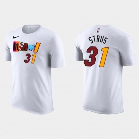 2022-23 Miami Heat Max Strus #31 City Edition White T-shirt