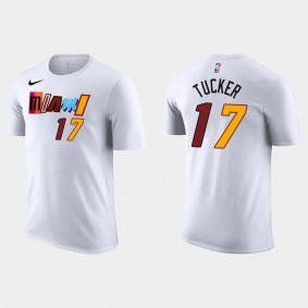2022-23 Miami Heat P.J. Tucker #17 City Edition White T-shirt